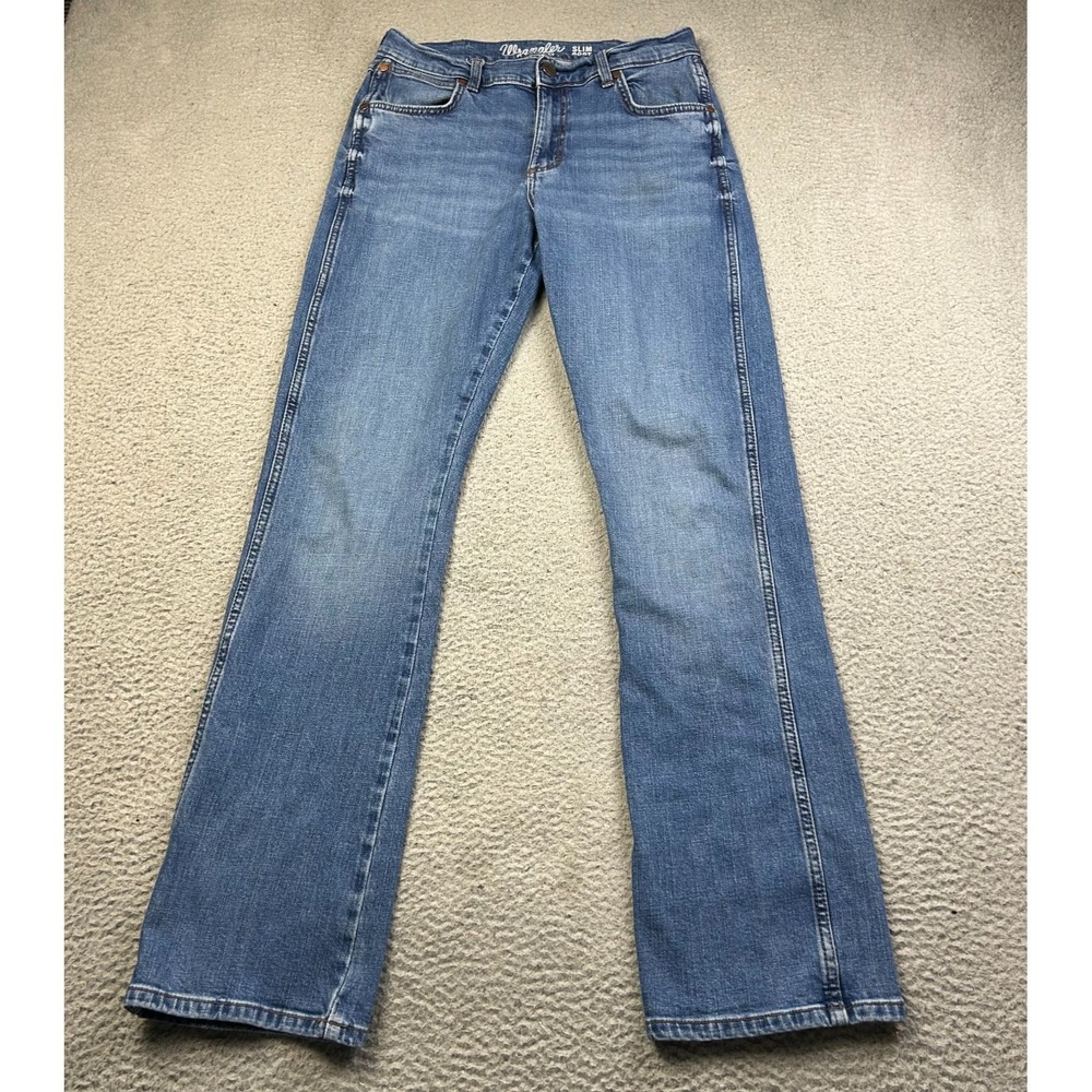 Wrangler Retro Jeans Mens 30x36 (FITS 30x33.5) Slim Boot Western Workwear